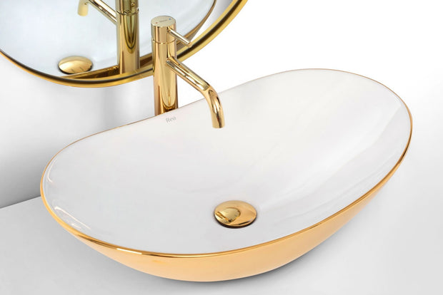 Lavabo royal oro bianco