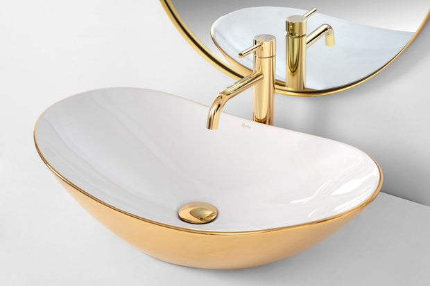 Lavabo royal oro bianco